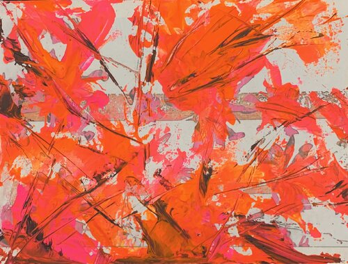 Tanzende Sternmagnolien 1 von Heike Kirsch, Malerei kaufen auf Singulart