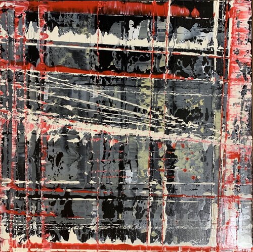 Kristallines rot #2 di Heike Kirsch, Pittura in vendita su Singulart