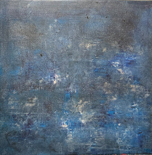 Glitzernde Tiefe #1 van Heike Kirsch, Schilderij te koop op Singulart