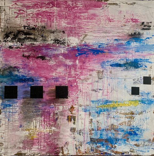 Pink Ocean di Heike Kirsch, Pittura in vendita su Singulart