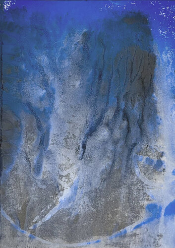 Deep Blue Transformation One par Heike Kirsch, Œuvre sur papier en vente sur Singulart