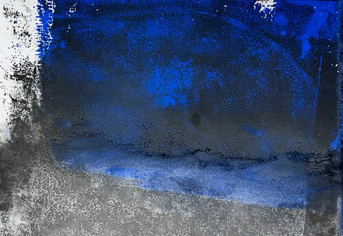 Deep Blue Transformation Five par Heike Kirsch, Œuvre sur papier en vente sur Singulart