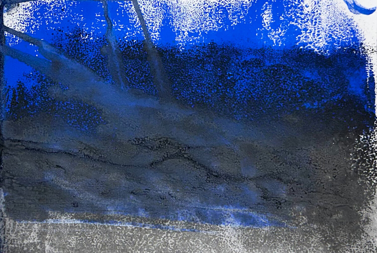 Deep Blue Transformation Four by Heike Kirsch (2025) : Work on Paper ...