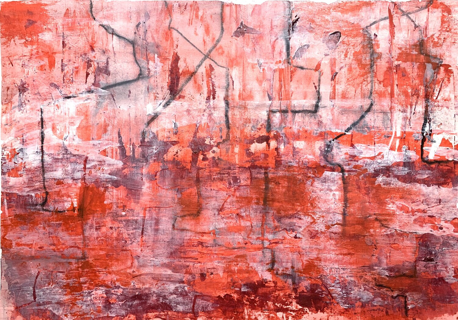 Rote Landschaft #2 Heike Kirsch
