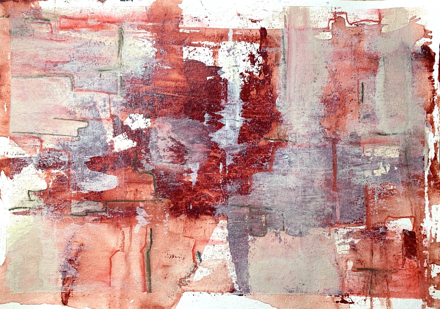 Rote Landschaft #3 Heike Kirsch