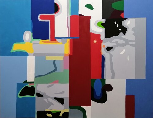 GEOMÉTRICO 1 van TOMAS CÓZAR, Schilderij te koop op Singulart