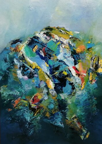 AZUL van TOMAS CÓZAR, Schilderij te koop op Singulart