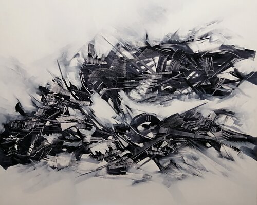 SIN TÍTULO (BYN L-05) de TOMAS CÓZAR, Pintura a la venta en Singulart