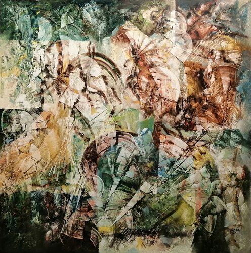 SIN TÍTULO ( L-589) di TOMAS CÓZAR, Pittura in vendita su Singulart