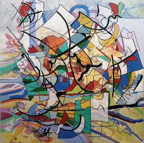 SIN TÍTULO (L-33) van TOMAS CÓZAR, Schilderij te koop op Singulart
