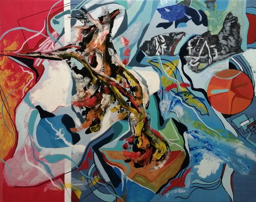 SIN TÍTULO ( L-38) van TOMAS CÓZAR, Schilderij te koop op Singulart