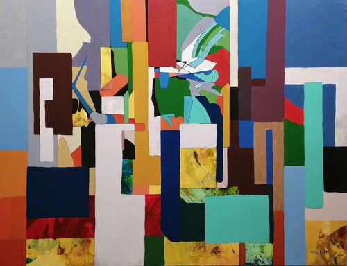 GEOMÉTRICO 2 by TOMAS CÓZAR, 油畫 for Sale on Singulart
