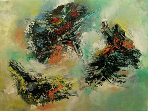 SIN TÍTULO ( L-48) van TOMAS CÓZAR, Schilderij te koop op Singulart