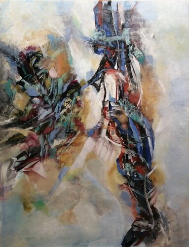 SIN TÍTULO ( L-49) van TOMAS CÓZAR, Schilderij te koop op Singulart