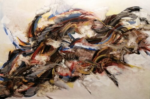 SIN TÍTULO ( L-60) van TOMAS CÓZAR, Schilderij te koop op Singulart