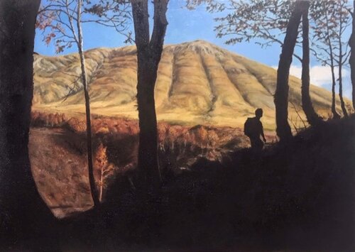 Uscendo dal bosco di Paolo Mori, Pittura in vendita su Singulart