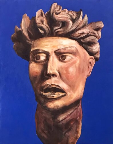 Untitled - sculpted head - Wawel Castle Cracow di Paolo Mori, Pittura in vendita su Singulart