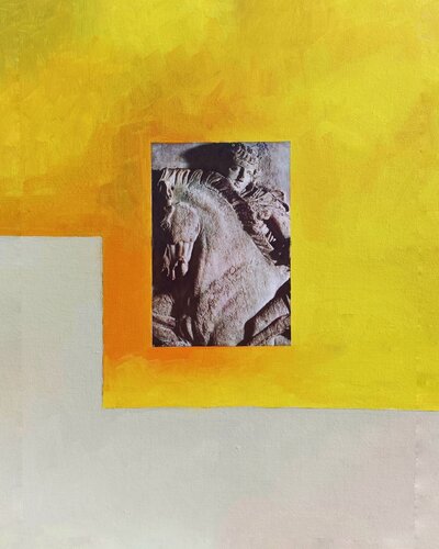 Senza titolo (Partenone fregio) van Paolo Mori, Schilderij te koop op Singulart