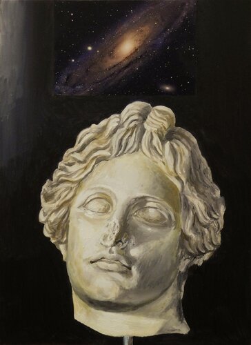 Testa cosmica I - Andromeda de Paolo Mori, Pintura a la venta en Singulart