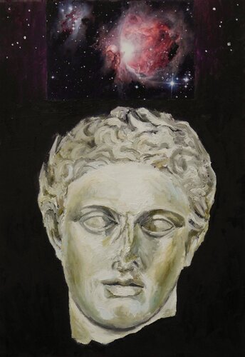 Testa cosmica II - Orione de Paolo Mori, Pintura a la venta en Singulart