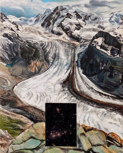 Cosmogonie I - Ghiacciaio dell'Aletsch (Svizzera) van Paolo Mori, Schilderij te koop op Singulart