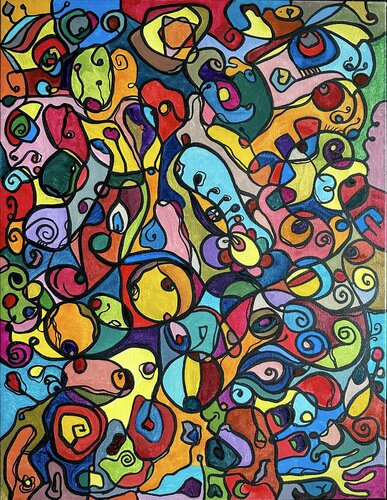 Hidden eyes 02 von Kim Jun Sung, Malerei kaufen auf Singulart