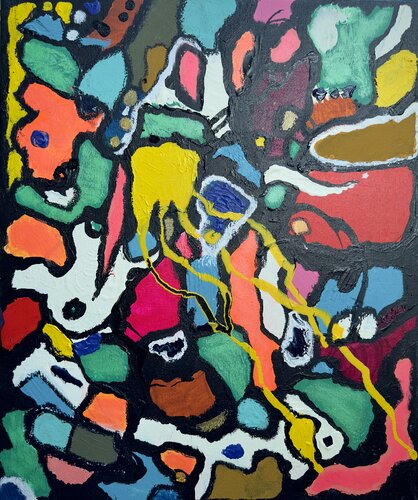 Already full and overflowing 01 by Kim Jun Sung, Painting for Sale on Singulart