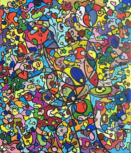 Writhing : Trying to survive somehow von Kim Jun Sung, Malerei kaufen auf Singulart