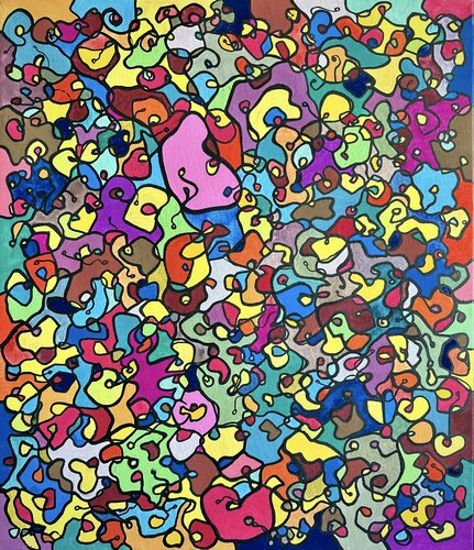 When you can bloom, bloom to your heart's content 1 van Kim Jun Sung, Schilderij te koop op Singulart