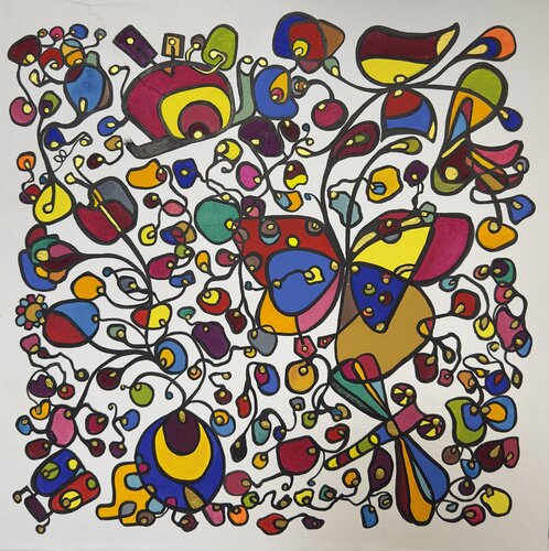 Wonky Wisdoms 02 di Kim Jun Sung, Pittura in vendita su Singulart