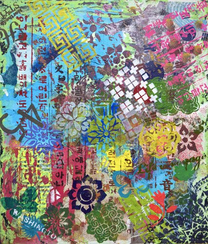 Varieties of Patterns, Sounds,  Thoughts. 01 by Kim Jun Sung, 油畫 for Sale on Singulart