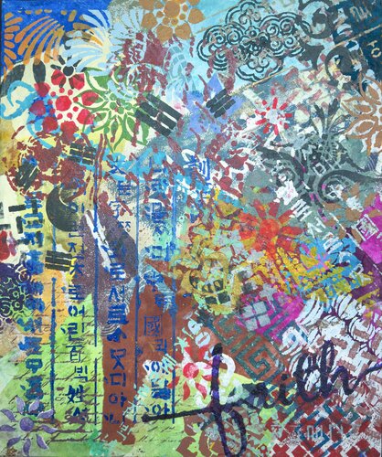 Varieties of Patterns, Sounds,  Thoughts. 03 by Kim Jun Sung, 油畫 for Sale on Singulart