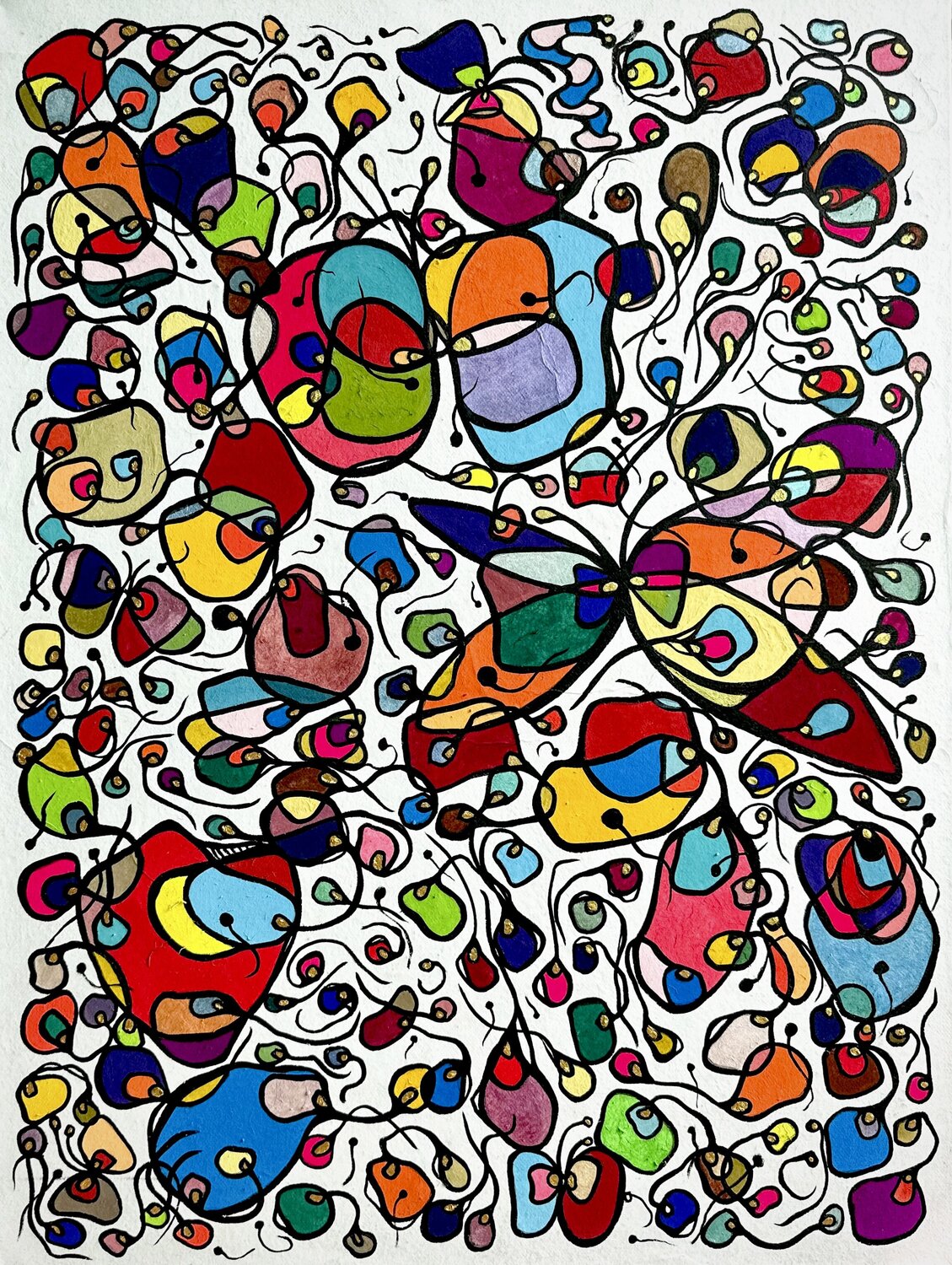 Let’s All Fly Freely. 01 Kim Jun Sung Dipinto originale in vendita