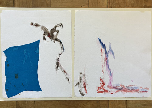 Tengo miedo. par Susana López F, Œuvre sur papier en vente sur Singulart