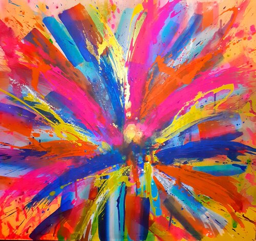 Pyrotechnics par Massimiliano Max.in.Art, Peinture en vente sur Singulart