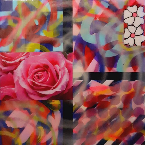 Rosa "rosa" van Massimiliano Max.in.Art, Schilderij te koop op Singulart