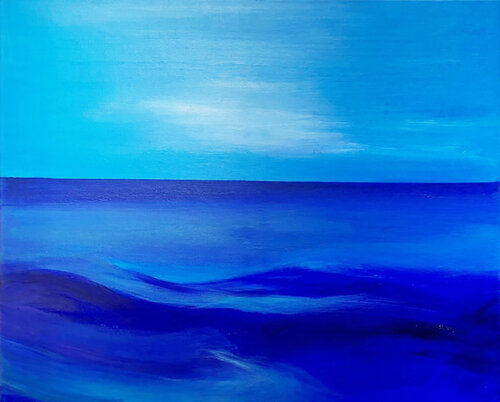 Blue sea van Yi-Chiao Chen, Schilderij te koop op Singulart