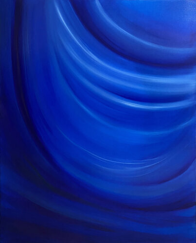 The blue of outfall van Yi-Chiao Chen, Schilderij te koop op Singulart