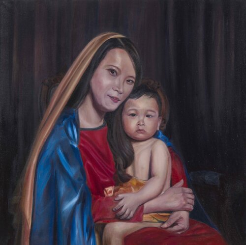 21 century madonna and child -The power of embrace Yi-Chiao Chen