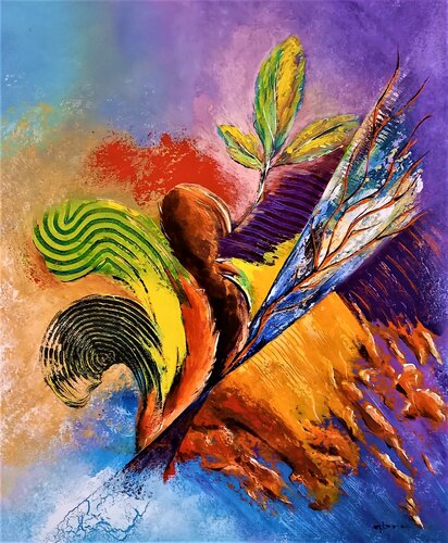ABSTRACTION  14 di Patrice Bru, Pittura in vendita su Singulart