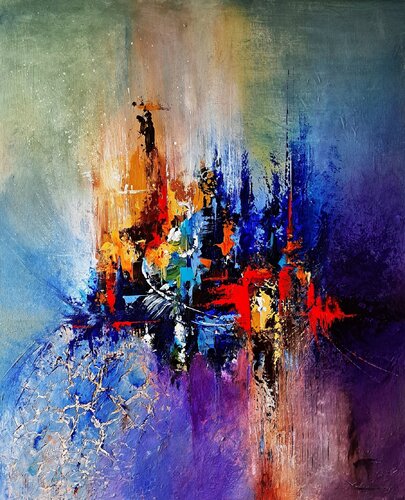DIVERTIMENTO van Patrice Bru, Schilderij te koop op Singulart