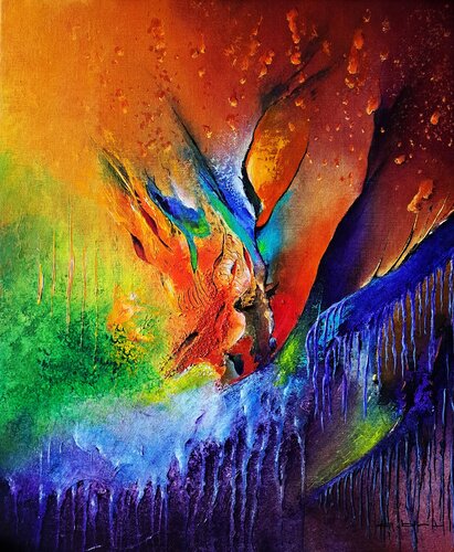 OVERFLOD di Patrice Bru, Pittura in vendita su Singulart