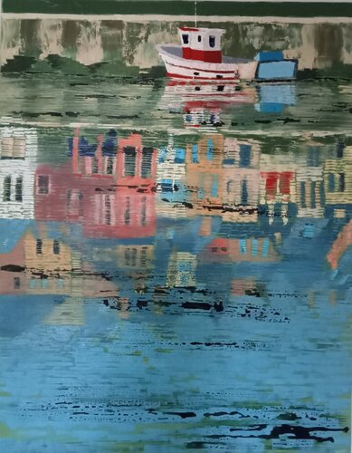 Rentée au port van Tiphaine de Tarlé, Schilderij te koop op Singulart