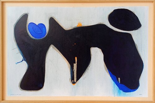 L'homme au cœur bleu van Hugo Duras, Schilderij te koop op Singulart