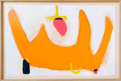 Confident orange van Hugo Duras, Schilderij te koop op Singulart