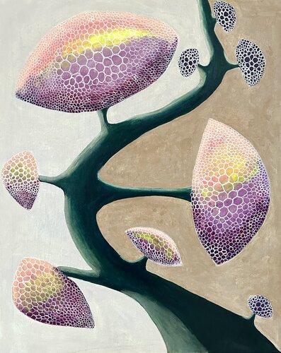 Tree no. 2: Calm di Lone Gadegaard Dyrby, Pittura in vendita su Singulart