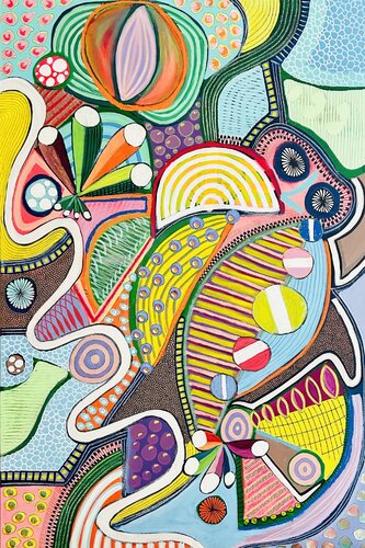 Peaceful power di Lone Gadegaard Dyrby, Pittura in vendita su Singulart