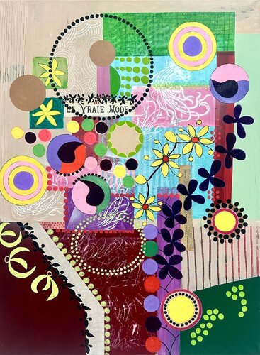 Dots-Blooms-Daydreams di Lone Gadegaard Dyrby, Pittura in vendita su Singulart