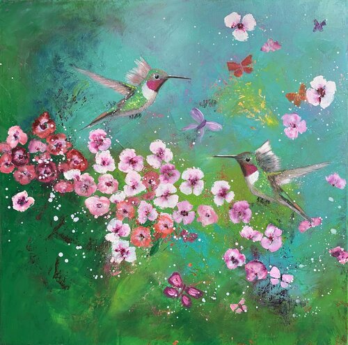 Nature's Joy di Laure Bury, Pittura in vendita su Singulart