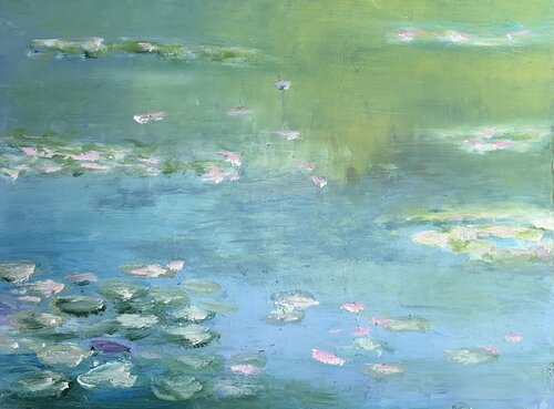 Lily Pond II von Laure Bury, Malerei kaufen auf Singulart